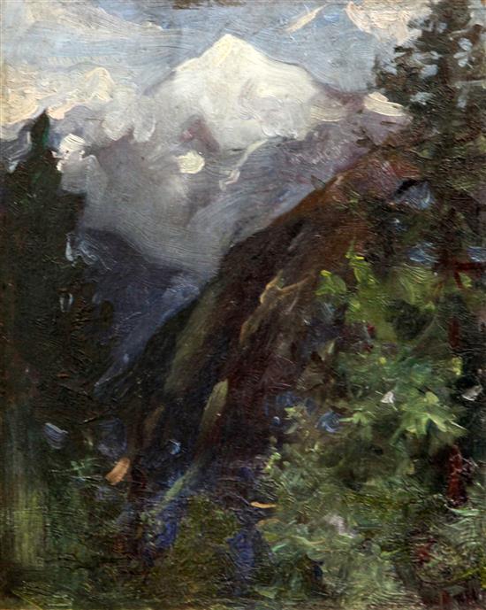 John da Costa (1876-1931) Alpine landscapes 12 x 10in.